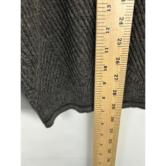 Tommy Bahama Men's XL Sweater Brown 1/4 Zip Mock Neck Pullover - Picture 4 of 16